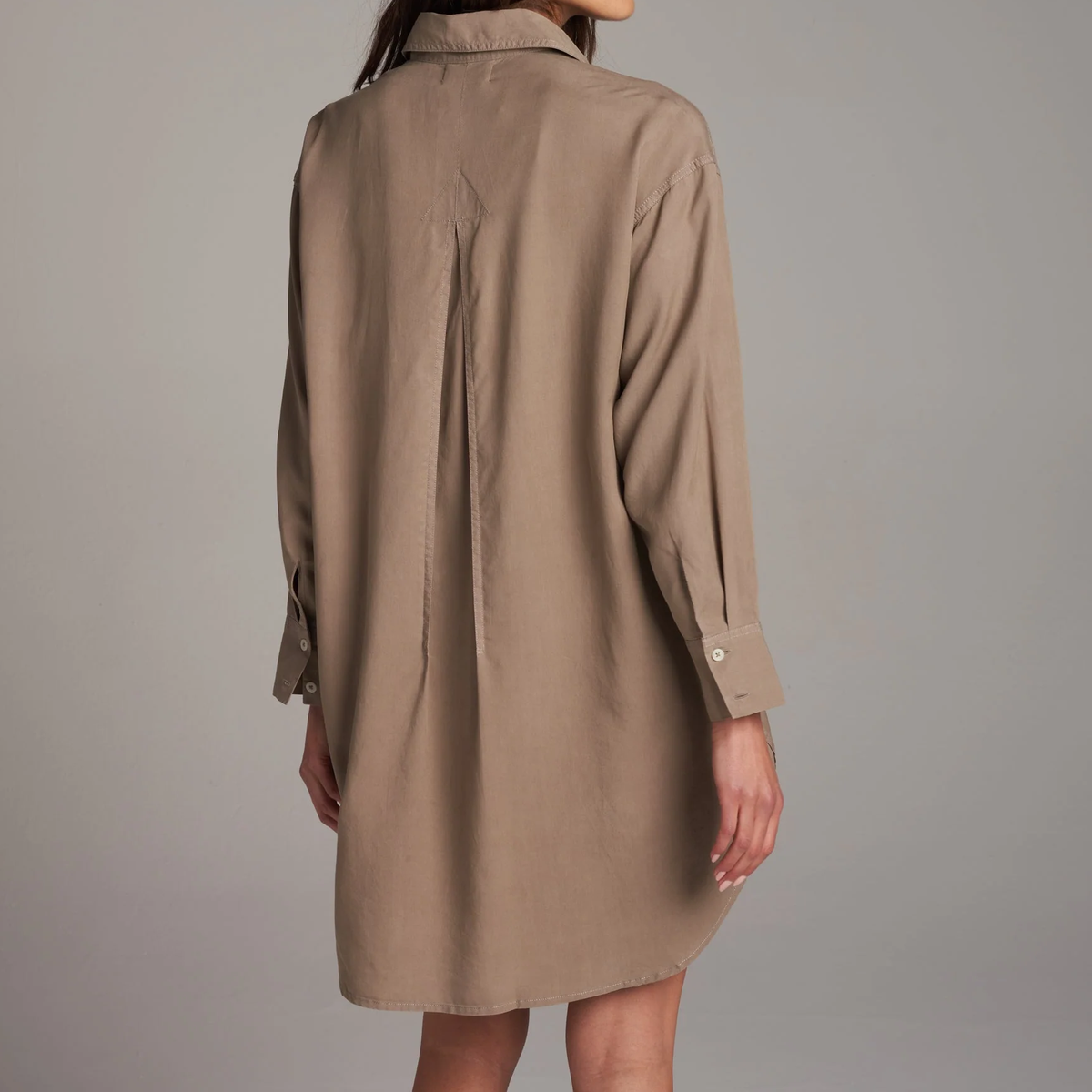 Drape Twill Multiway Shirt Dress
